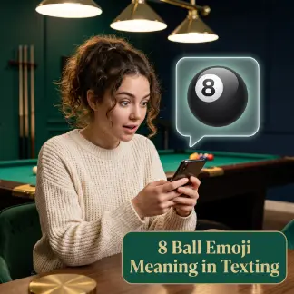 8 Ball Emoji Meaning in Texting