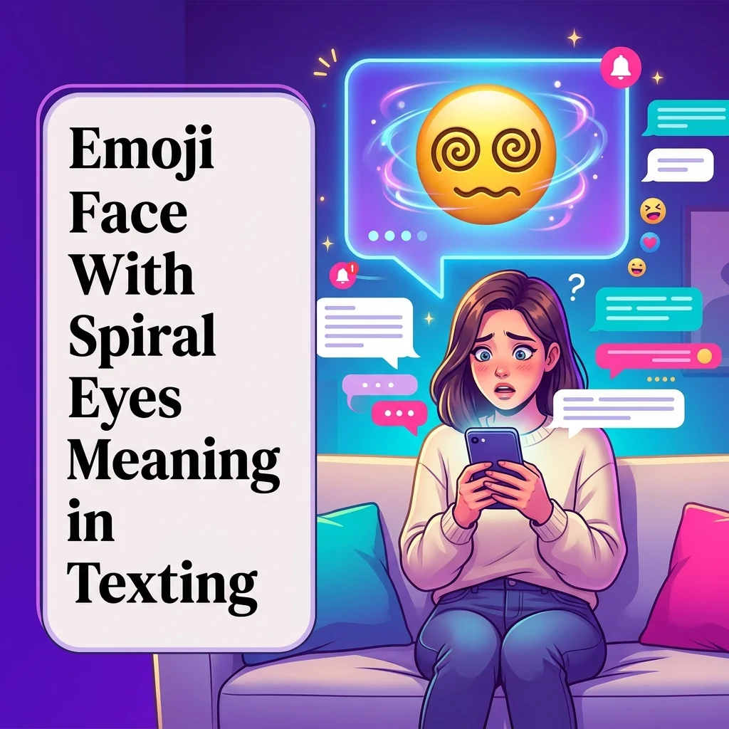 Emoji Face With Spiral Eyes Meaning in Texting