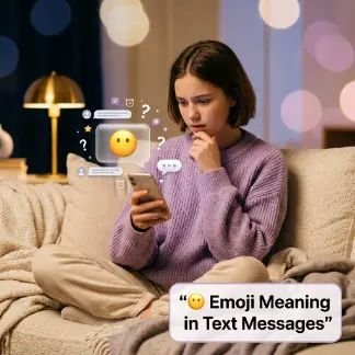 😶 Emoji Meaning in Text Messages