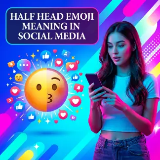 Half Head Emoji Meaning in Social Media