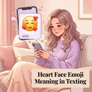 Heart Face Emoji Meaning in Texting