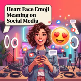 Heart Face Emoji Meaning on Social Media
