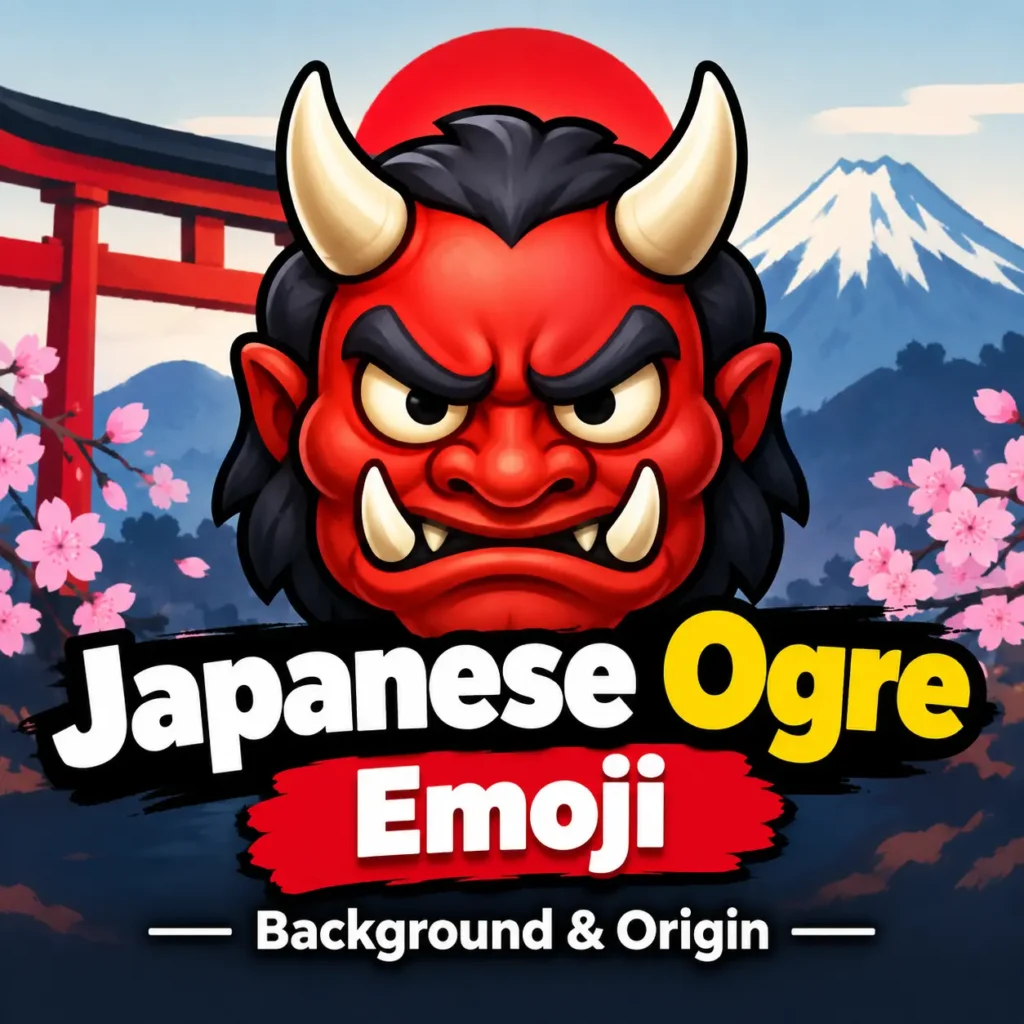 Japanese Ogre Emoji Background & Origin
