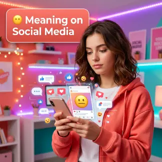 😶 Meaning on Social Media