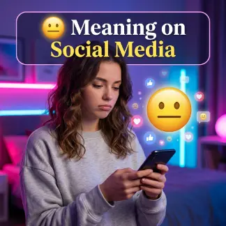 😐 Meaning on Social Media