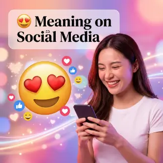 😍 Meaning on Social Media