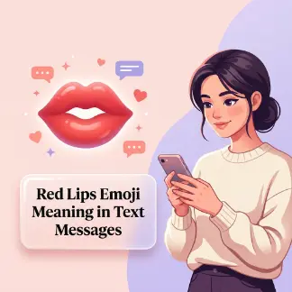Red Lips Emoji Meaning in Text Messages