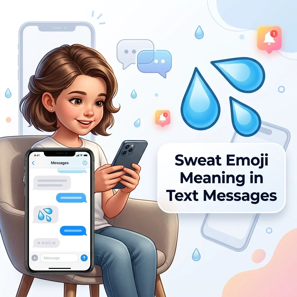 Sweat Emoji Meaning in Text Messages
