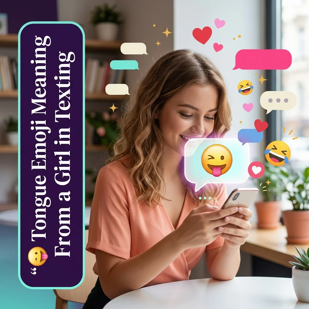 π Tongue Emoji Meaning From a Girl in Texting