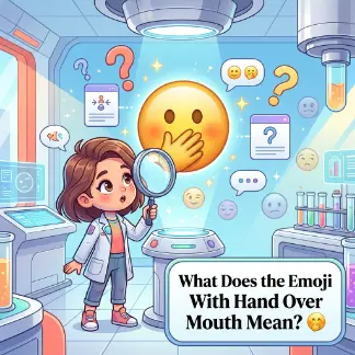What Does the Emoji With Hand Over Mouth Mean? 🤭