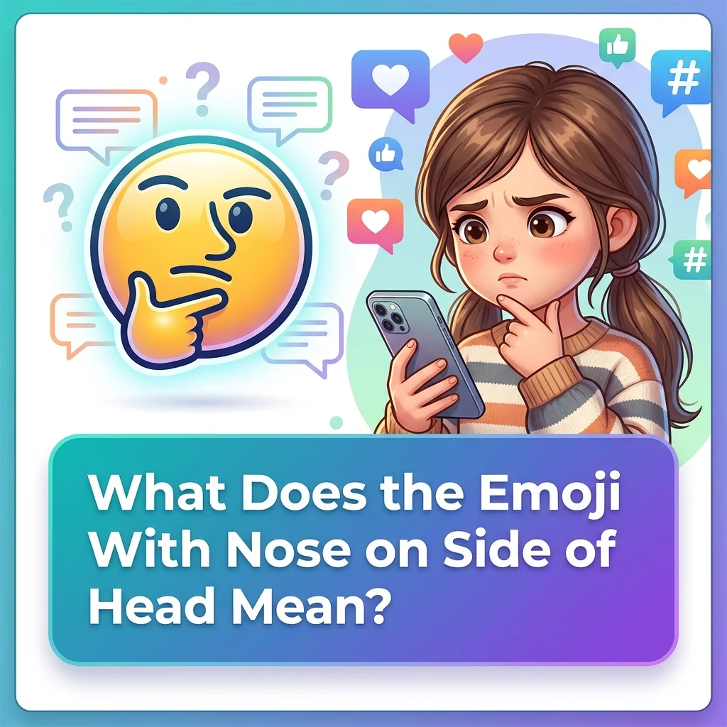 What Does the Emoji With Nose on Side of Head Mean?