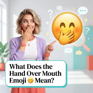 What Does the Hand Over Mouth Emoji 🤭 Mean?