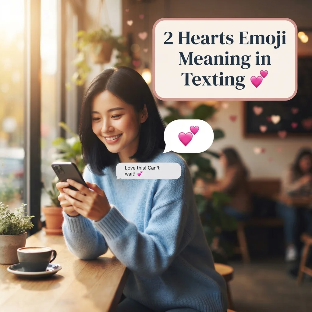 2 Hearts Emoji Meaning in Texting 💕