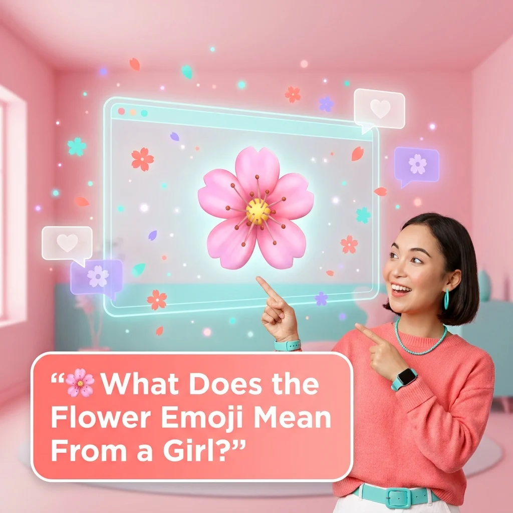 🌸 What Does the Flower Emoji Mean From a Girl?