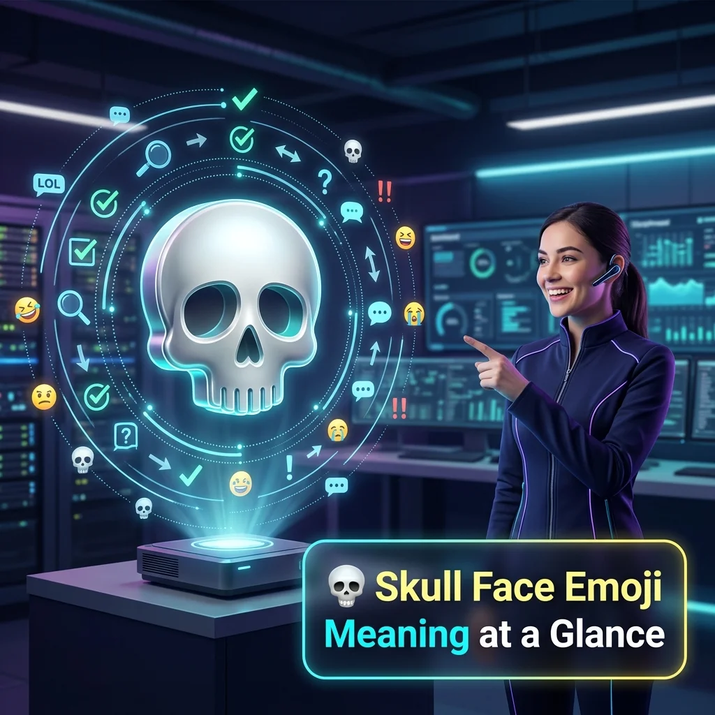 💀 Skull Face Emoji Meaning at a Glance