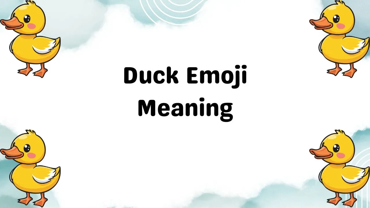 Duck Emoji Meaning