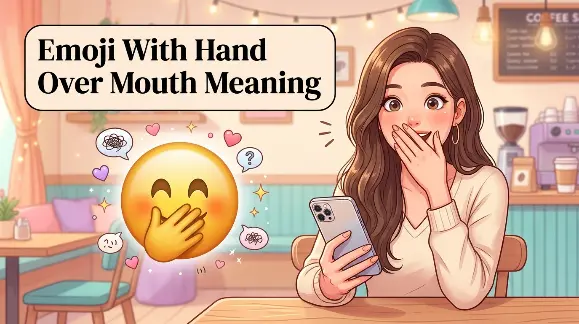 Emoji With Hand Over Mouth Meaning  