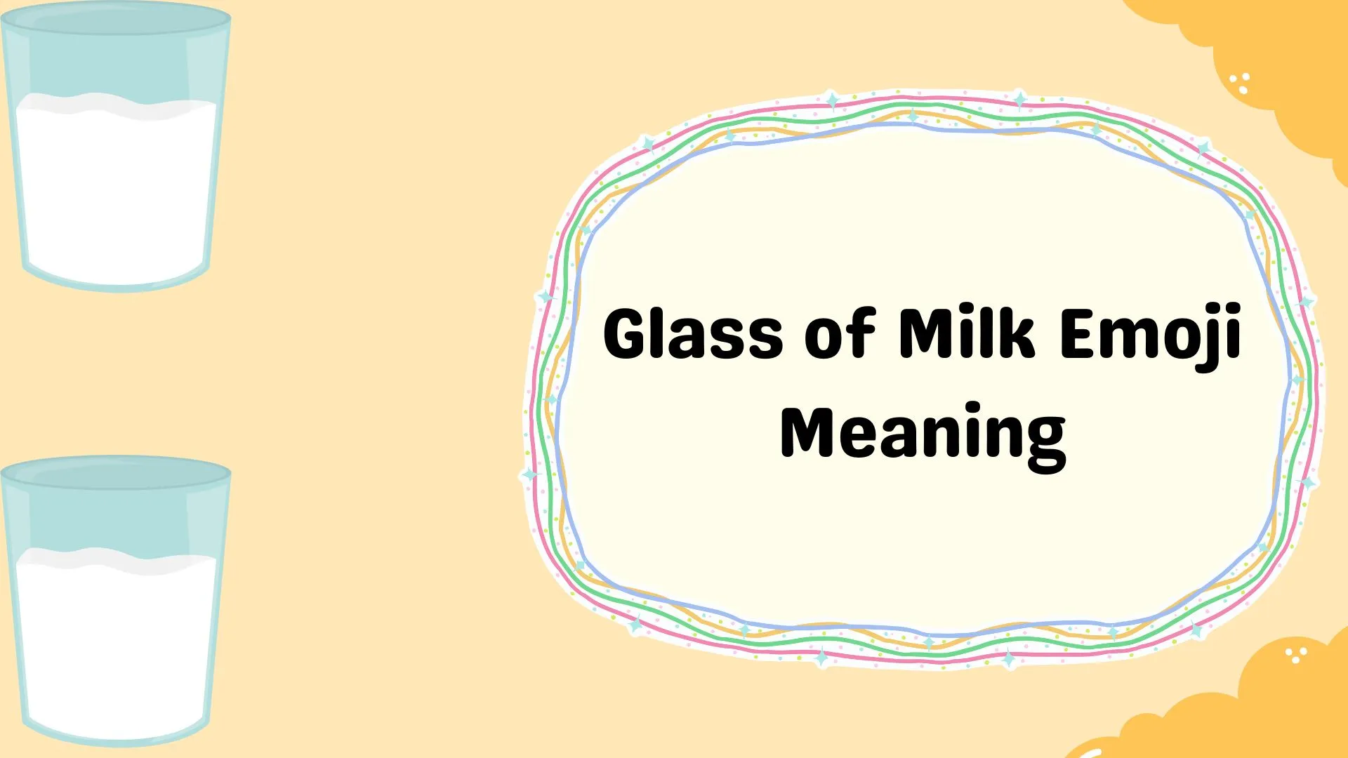 Glass of Milk Emoji Meaning