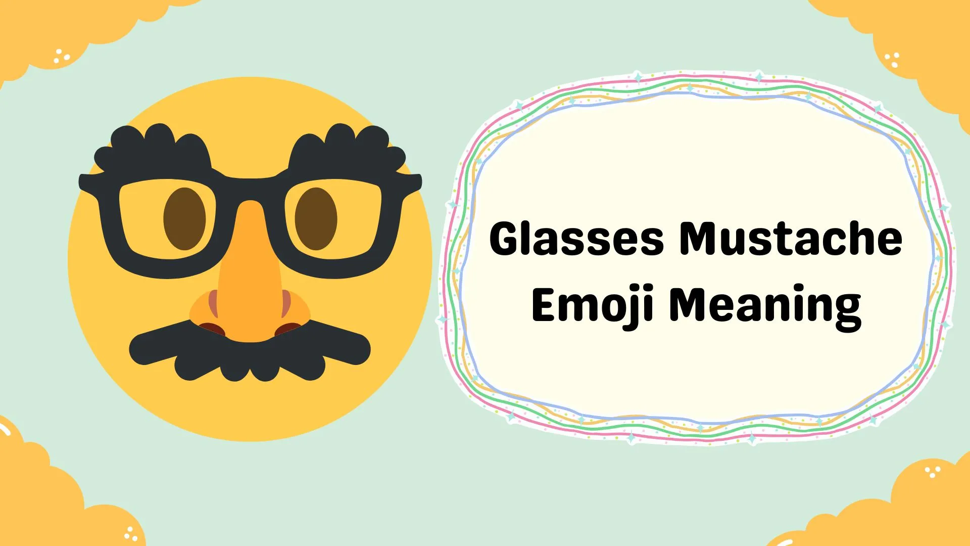 Glasses Mustache Emoji Meaning