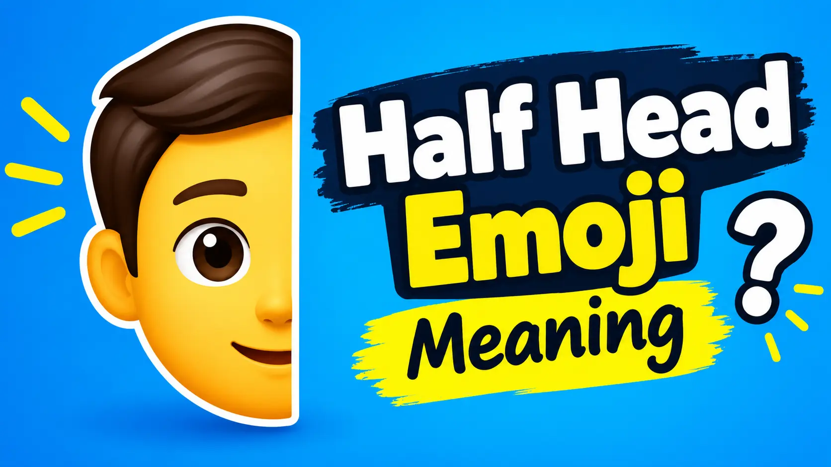 Half Head Emoji Meaning