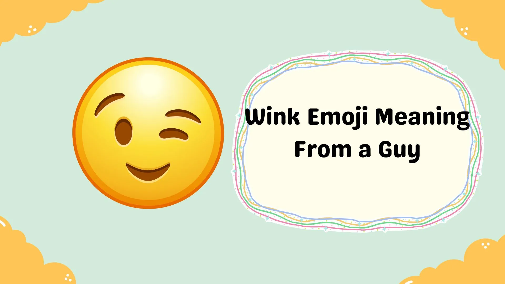 Wink Emoji Meaning From a Guy