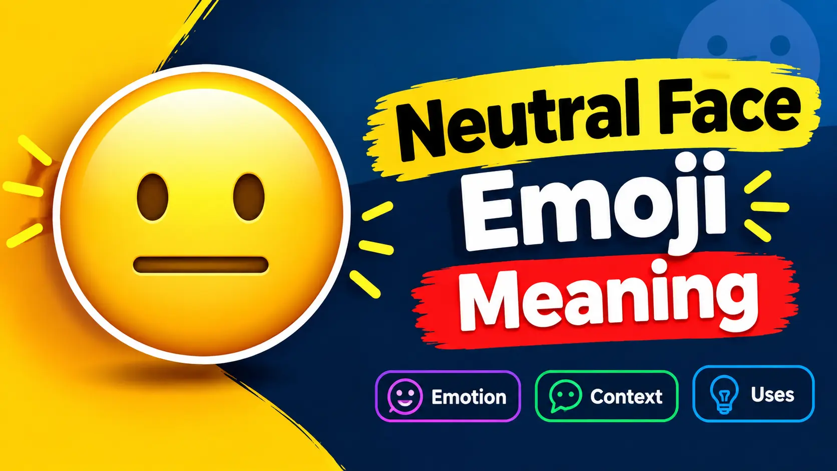 Neutral Face Emoji Meaning 😐