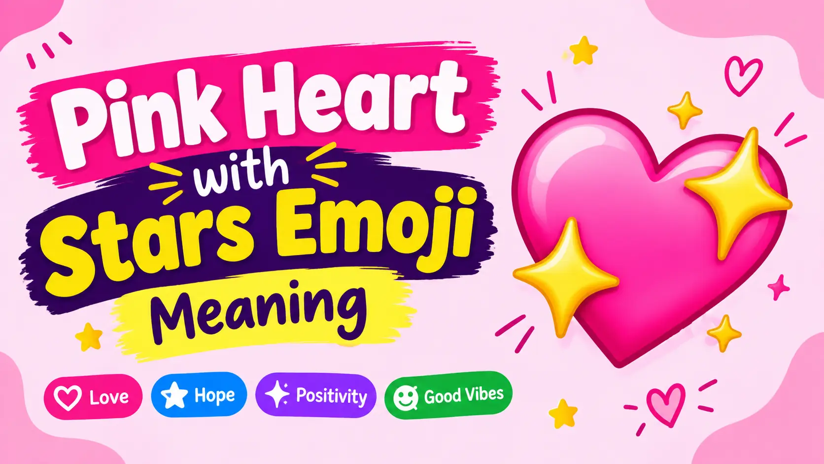 Pink Heart with Stars Emoji Meaning