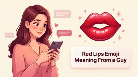 Red Lips Emoji Meaning From a Guy 