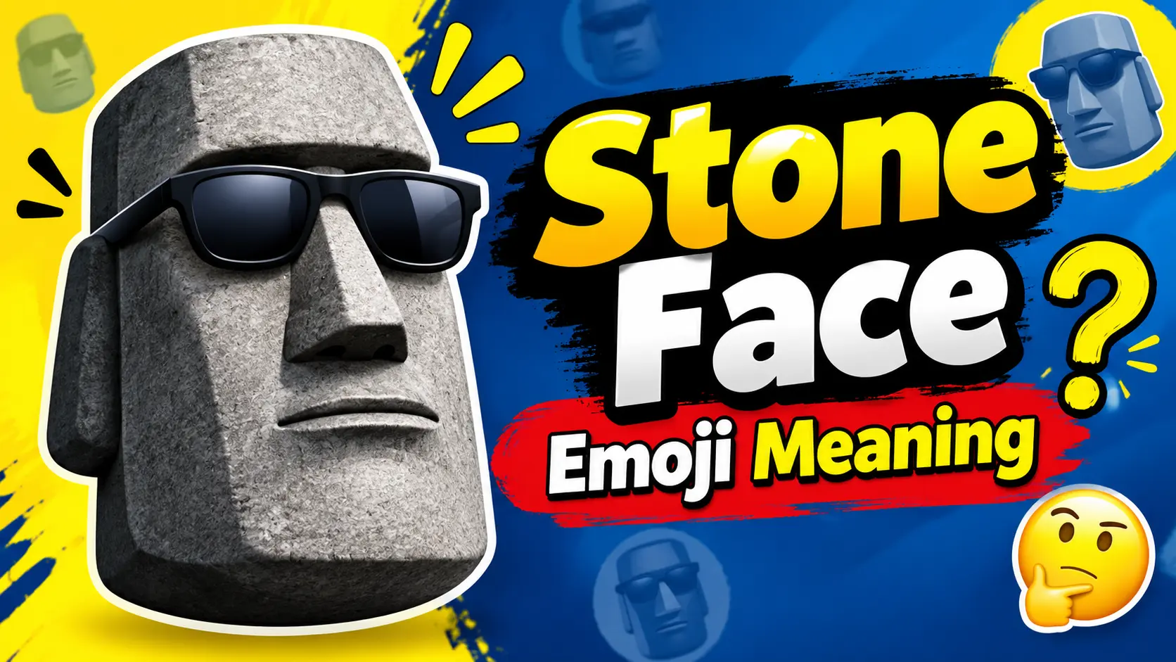 Stone Face Emoji Meaning 