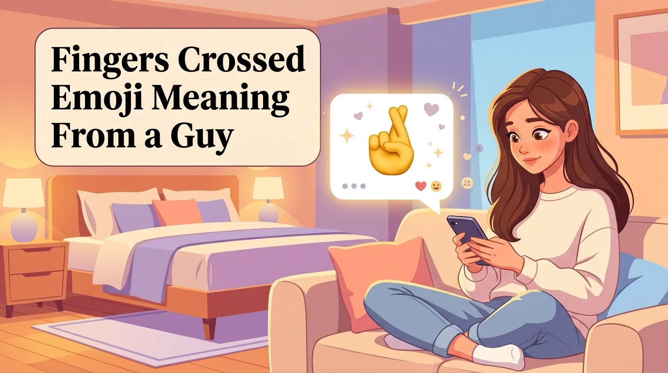 Fingers Crossed Emoji Meaning From a Guy 