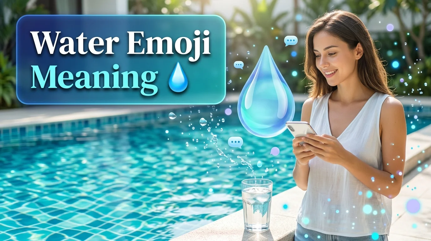 Water Emoji Meaning 💧 