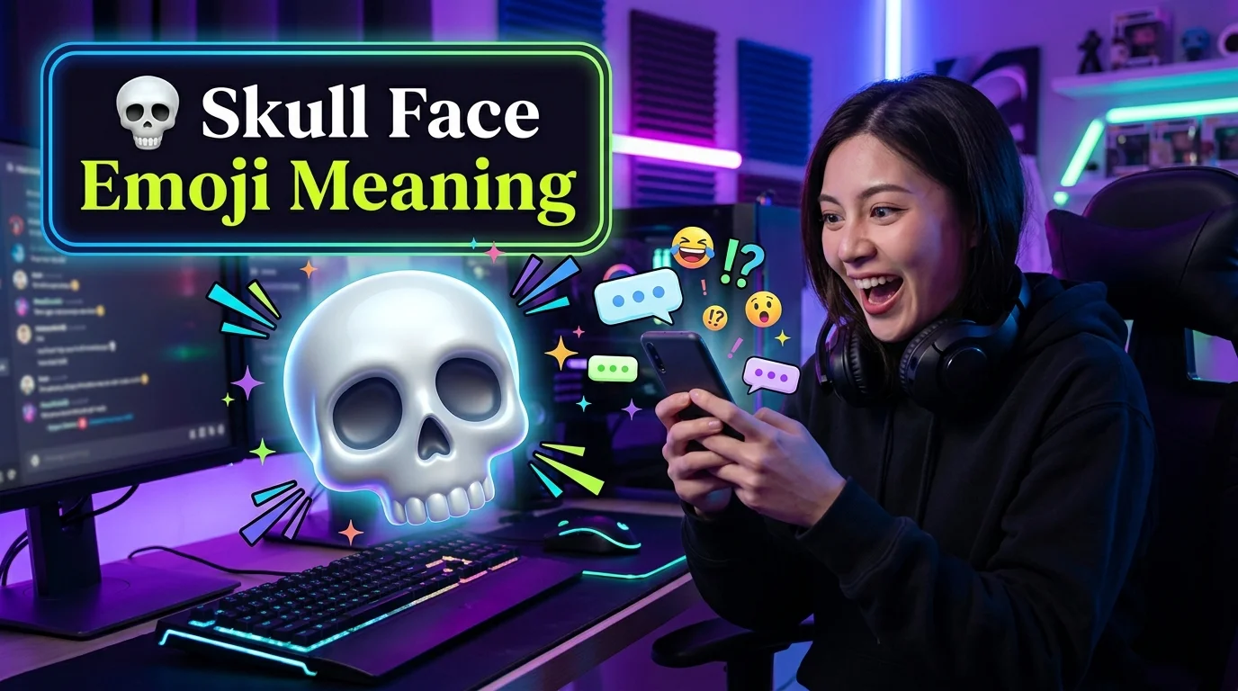💀 Skull Face Emoji Meaning 