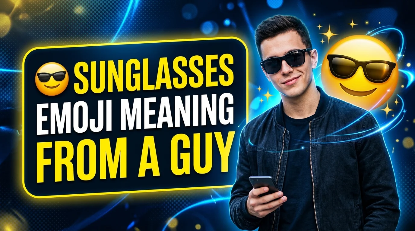 😎 Sunglasses Emoji Meaning From a Guy 